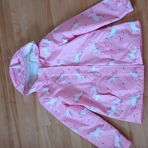 NWOT Unicorn 🦄 waterproof  jacket Size 8-10